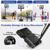 imageGoplus Portable Basketball Hoop Outdoor 10FT Basketball Goal w 44 Shatterproof Backboard Easy Adjust Height Fillable Base Free Weight Bag for Teens Adults Driveway Backyard810FT  5Level