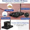 imageGoplus Portable Basketball Hoop Outdoor 10FT Basketball Goal w 44 Shatterproof Backboard Easy Adjust Height Fillable Base Free Weight Bag for Teens Adults Driveway Backyard810FT  5Level