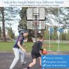 imageGoplus Portable Basketball Hoop Outdoor 6479 Poolside Basketball Goal Height Adjustable w2 Wheels Shatterproof Board Fillable Base Waterproof Basketball Stand for Kids Teenagers Youth