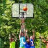 imageGoplus Portable Basketball Hoop Outdoor 6479 Poolside Basketball Goal Height Adjustable w2 Wheels Shatterproof Board Fillable Base Waterproof Basketball Stand for Kids Teenagers Youth