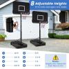 imageGoplus Portable Basketball Hoop Outdoor 6510FT Adjustable Basketball Goal System w44Inch Shatterproof Backboard Fillable Base Wheels for Kids Teens Youth Adults Backyard Driveway