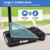 imageGoplus Portable Basketball Hoop Outdoor 6510FT Adjustable Basketball Goal System w44Inch Shatterproof Backboard Fillable Base Wheels for Kids Teens Youth Adults Backyard Driveway