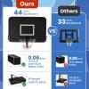 imageGoplus Portable Basketball Hoop Outdoor 6510FT Adjustable Basketball Goal System w44Inch Shatterproof Backboard Fillable Base Wheels for Kids Teens Youth Adults Backyard Driveway