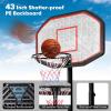 imageGoplus Portable Basketball Hoop Outdoor 65FT 10FT Height Adjustable Basketball Stand with Wheels 44Inch Backboard Fillable Base Indoor Outdoor Basketball Goal System for Adults Teenagers Kids
