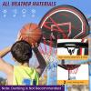 imageGoplus Portable Basketball Hoop Outdoor 6989 FT Height Adjustable Basketball Goal with 32 Shatterproof Backboard Fillable Base 2 Nets 2 Wheels Indoor Basketball Stand for Kids Youth Adults