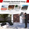 imageGoplus Portable Outdoor Basketball Hoop 6985 FT Adjustable Basketball Goal System wFillable Base Shatterproof PC Backboard Transport Wheels for Kids Teens Youth in Backyard Driveway Indoor