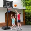imageGoplus Portable Outdoor Basketball Hoop 6985 FT Adjustable Basketball Goal System wFillable Base Shatterproof PC Backboard Transport Wheels for Kids Teens Youth in Backyard Driveway Indoor