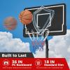 imageGoplus Portable Outdoor Basketball Hoop 6985 FT Adjustable Basketball Goal System wFillable Base Shatterproof PC Backboard Transport Wheels for Kids Teens Youth in Backyard Driveway Indoor