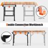imageGoplus Portable Workbench 33 x 24 Foldable Workmate Work Bench w2 Quick Clamps 4 Clamp Dogs 3 Tool Boxes Portable Handle 1000LBS Capacity Lightweight Folding Work Table for Garage Workshop
