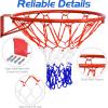 imageGoplus Replacement Basketball Rim Net 18inch Portable Basketball Hoop Wall Door Mounted Indoor Outdoor Hanging Outside