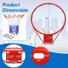 imageGoplus Replacement Basketball Rim Net 18inch Portable Basketball Hoop Wall Door Mounted Indoor Outdoor Hanging Outside