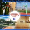 imageGoplus Replacement Basketball Rim Net 18inch Portable Basketball Hoop Wall Door Mounted Indoor Outdoor Hanging Outside