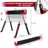 imageGoplus Saw Horses 2 Pack 2600 LBS Height Adjustable Sawhorses w 2X4 Brackets ampamp Side Supports Portable Folding Work Horse w PressToRelease Legs HeavyDuty Saw Horses for DIY ampamp Woodworking Project