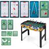imageGoplus 12in1 Multi Game Table Combo Game Table wFoosball Billiard Table Tennis Air Hockey Bowling Shuffleboard Checkers Chess Backgammon Kids Adults Combination Game Set for Home Arcade