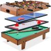 imageGoplus 4 in 1 Multi Game Table Combination Game Table Set with Pool Billiards Air Hockey Foosball Table Tennis Stackable Combo Tabletops for Home Play Room Party Family Night