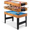 imageGoplus 48 Inch Game Table 3in1 Combo Table Set wAdult Size Foosball Table Pool Table Slide Hockey Table Multi Game Table wBilliard Soccer ampamp Hockey for Arcade Party Family Night Game Room