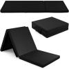 imageGoplus Folding Gymnastics Mat 6 x 2 x 2 Thick TriFold Exercise Tumbling Mat wCarrying Handles Hook ampamp Loop Fastener Gym mats for Home Fitness Yoga Aerobics Workouts Martial ArtsBlack