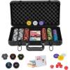 imageGoplus Poker Chip Set 300 PCS500 PCS 14 Gram Clay Poker Chips w Aluminum Case Card Decks Dealer Buttons Dices for Texas Holdem Blackjack Casino Gambling 500 PCS Chips Set300 PCS Chips Set