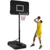 imageGoplus Portable Basketball Hoop Outdoor 6510FT Adjustable Basketball Goal System w44Inch Shatterproof Backboard Fillable Base Wheels for Kids Teens Youth Adults Backyard Driveway