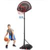imageGoplus Portable Basketball Hoop Outdoor 6989 FT Height Adjustable Basketball Goal with 32 Shatterproof Backboard Fillable Base 2 Nets 2 Wheels Indoor Basketball Stand for Kids Youth Adults