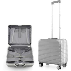 imageGoplus 16 Inch Underseat Carry On  Airline Approved Lightweight Mini Suitcase with Spinner Wheels TSA Lock 100 PC Hardside Small Suitcase for Weekender Travel