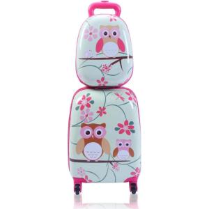 imageGoplus 2PC Kids Luggage 12quot ampamp 16quot Kids Carry On Luggage Set with 4 Spinner Wheels Lightweight Rolling Spinner Suitcase for Children Toddlers Boys and Girls TravelOwl