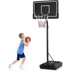 imageGoplus Portable Outdoor Basketball Hoop 6985 FT Adjustable Basketball Goal System wFillable Base Shatterproof PC Backboard Transport Wheels for Kids Teens Youth in Backyard Driveway Indoor
