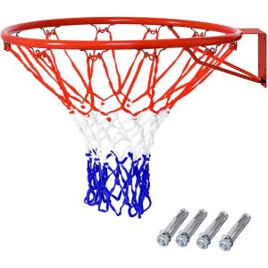 imageGoplus Replacement Basketball Rim Net 18inch Portable Basketball Hoop Wall Door Mounted Indoor Outdoor Hanging Outside
