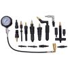imageGoplus 16 Pcs Diesel Engine Compression Gauge Tester Cylinder Pressure Test Set Kit for Auto Tractor Semi with Case