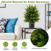 imageGoplus 22 Artificial Boxwood Topiary Ball Tree Set of 2 UV Resistant Faux Potted Plants Artificial Shrubs Bushes with Orange Fruits Fake Evergreen Artificial Topiary for Home Front Porch DecorCedar Tree