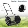 imageGoplus 24 inch Compost Spreader for Lawn Lightweight Metal Mesh Lawn Roller Double Side Latches for Topdressing ampamp Seedling Fertilizer Topsoil Peat Moss Spreader Roller Garden Yard Care GreenBlack