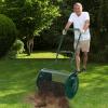 imageGoplus 24 inch Compost Spreader for Lawn Lightweight Metal Mesh Lawn Roller Double Side Latches for Topdressing ampamp Seedling Fertilizer Topsoil Peat Moss Spreader Roller Garden Yard Care GreenGreen
