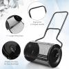 imageGoplus 24 inch Compost Spreader for Lawn Lightweight Metal Mesh Lawn Roller Double Side Latches for Topdressing ampamp Seedling Fertilizer Topsoil Peat Moss Spreader Roller Garden Yard Care GreenBlack