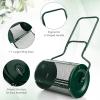 imageGoplus 24 inch Compost Spreader for Lawn Lightweight Metal Mesh Lawn Roller Double Side Latches for Topdressing ampamp Seedling Fertilizer Topsoil Peat Moss Spreader Roller Garden Yard Care GreenGreen