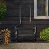 imageGoplus 24 inch Compost Spreader for Lawn Lightweight Metal Mesh Lawn Roller Double Side Latches for Topdressing ampamp Seedling Fertilizer Topsoil Peat Moss Spreader Roller Garden Yard Care GreenBlack