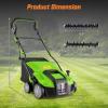imageGoplus 2in1 Lawn Dethatcher and Scarifier 3 Level Depth Adjustable Weeder w 11 Gallon Collection Bag ampamp 2 Removable Blades 13Inch 12 Amp Corded Electric Scarifier for Garden ampamp YardGreen