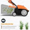 imageGoplus 2in1 Lawn Dethatcher and Scarifier 3 Level Depth Adjustable Weeder w 11 Gallon Collection Bag ampamp 2 Removable Blades 13Inch 12 Amp Corded Electric Scarifier for Garden ampamp YardOrange