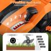 imageGoplus 2in1 Lawn Dethatcher and Scarifier 3 Level Depth Adjustable Weeder w 11 Gallon Collection Bag ampamp 2 Removable Blades 13Inch 12 Amp Corded Electric Scarifier for Garden ampamp YardOrange
