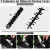 imageGoplus 2in1 Lawn Dethatcher and Scarifier 3 Level Depth Adjustable Weeder w 11 Gallon Collection Bag ampamp 2 Removable Blades 13Inch 12 Amp Corded Electric Scarifier for Garden ampamp YardGreen