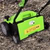 imageGoplus 2in1 Lawn Dethatcher and Scarifier 3 Level Depth Adjustable Weeder w 11 Gallon Collection Bag ampamp 2 Removable Blades 13Inch 12 Amp Corded Electric Scarifier for Garden ampamp YardGreen