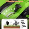 imageGoplus 2in1 Lawn Dethatcher and Scarifier 3 Level Depth Adjustable Weeder w 11 Gallon Collection Bag ampamp 2 Removable Blades 13Inch 12 Amp Corded Electric Scarifier for Garden ampamp YardGreen