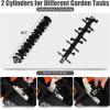 imageGoplus 2in1 Lawn Dethatcher and Scarifier 3 Level Depth Adjustable Weeder w 11 Gallon Collection Bag ampamp 2 Removable Blades 13Inch 12 Amp Corded Electric Scarifier for Garden ampamp YardOrange