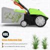 imageGoplus 2in1 Lawn Dethatcher and Scarifier 3 Level Depth Adjustable Weeder w 11 Gallon Collection Bag ampamp 2 Removable Blades 13Inch 12 Amp Corded Electric Scarifier for Garden ampamp YardGreen