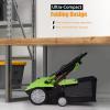 imageGoplus 2in1 Lawn Dethatcher and Scarifier 3 Level Depth Adjustable Weeder w 11 Gallon Collection Bag ampamp 2 Removable Blades 13Inch 12 Amp Corded Electric Scarifier for Garden ampamp YardGreen