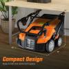 imageGoplus 2in1 Lawn Dethatcher and Scarifier 3 Level Depth Adjustable Weeder w 11 Gallon Collection Bag ampamp 2 Removable Blades 13Inch 12 Amp Corded Electric Scarifier for Garden ampamp YardOrange