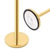 imageGoplus 4 PCS Gold Stanchion Set Stainless Steel Stanchions and 5 FT Red Velvet Round Top Stanchion Post wConcrete ampamp Metal Base Crowd Control Safety Barriers for Red Carpet Theater Ceremony