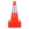 imageGoplus 5PCS Traffic Cones 17quot PVC Safety Road Parking Cones Driving Construction Cones Weighted Hazard Cones Orange with 6quot Reflective Strips Collar