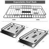 imageGoplus 64quot x 39x 6 Roof Rack Cargo Basket with Extension Universal Rooftop Cargo Carrier with 150lb Capacity Car Top Luggage Holder Carrier for SUV Truck