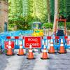 imageGoplus 6PCS Traffic Cones 28quot PVC Safety Road Parking Cones Driving Construction Cones Weighted Hazard Cones Orange with 6quotampamp4quot Reflective Strips Collar