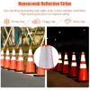 imageGoplus 6PCS Traffic Cones 28quot PVC Safety Road Parking Cones Driving Construction Cones Weighted Hazard Cones Orange with 6quotampamp4quot Reflective Strips Collar